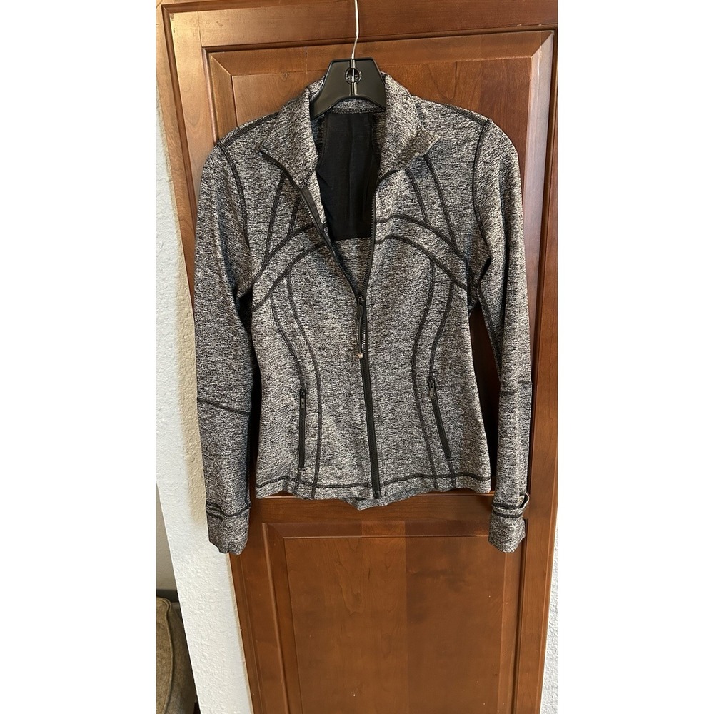 Lululemon Define Jacket Womens Size 8 Gray Full Zip City Tech Athleisure